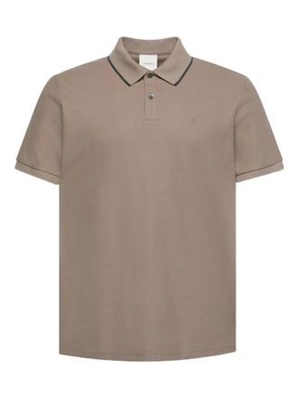 Calvin Klein contrast-trim polo shirt - Neutrals