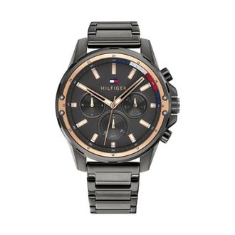 Tommy Hilfiger Accessoires, Heren, Grijs, ONE Size, Mason Multifunction Horloge