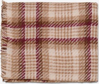 Hemisphere Karierter Schal aus Seide und Kaschmir Naleno