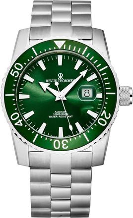 Revue Thommen Diver Automatic Green Dial Mens Watch 17030.2134