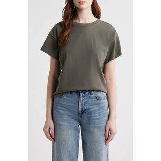 Rag & Bone Kelly Washed Boxy Cotton T-Shirt in Slate at Nordstrom, Size X-Small