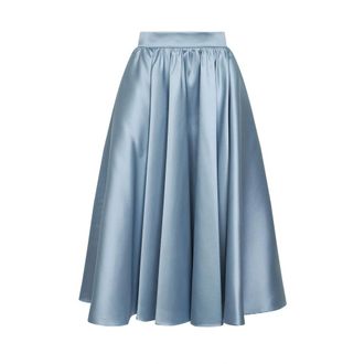Blanca Vita Midi Skirts, female, Blue, Size: 2XS Geky Full Midi Skirt