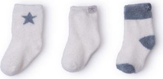 Barefoot Dreams CozyChic Lite 3-Pack Sock Set in Blue Dusk/Pearl at Nordstrom