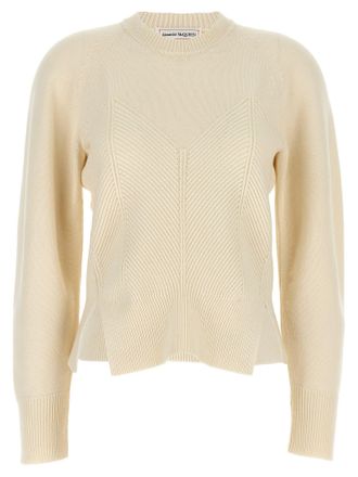 Alexander McQueen chevron Corset Sweater