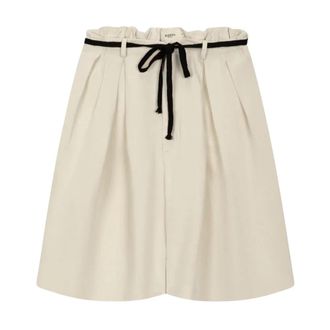 Barena Bermuda Shorts - Dames - Korte Broeken - Beige - 3XS - Linnen - Korte Broeken