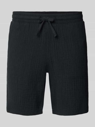 Jack & Jones Jack & Jones Shorts mit Strukturmuster Modell AIDEN in Black, Gr&ouml;&szlig;e XXL