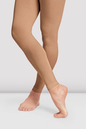 Bloch Ladies Contoursoft Footless Tights, Bloch Tan
