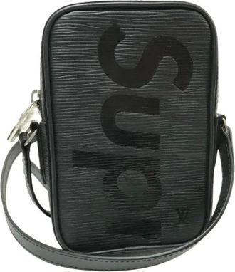 Louis Vuitton Vintage, unisex, Zwart, ONE Size, Leer, Pre-owned Epi Pochette Schoudertas