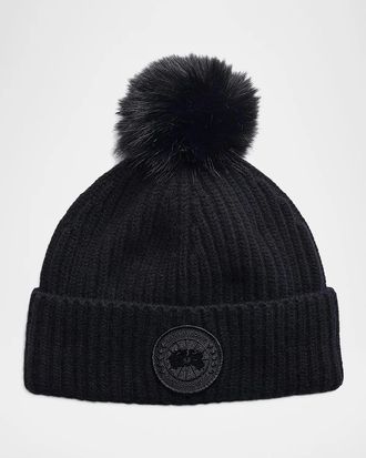 Canada Goose Toque Pom-Pom Merino Wool-Cashmere Beanie