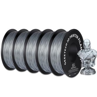 OEM Filamento Para Impresora 3d, Material Pla, Compatibilidad Vers&aacute;til, Color Plata