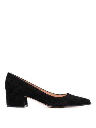 Gianvito Rossi Piper Suede Leather Pumps