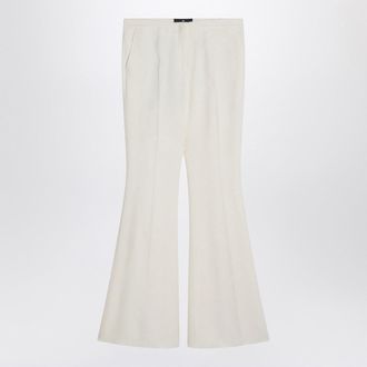 Etro Etro Flared Trousers In Ivory Viscose