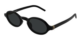 Saint Laurent SL M161/K Asian Fit 001 Womens Sunglasses Black Size 51 - Free RX Lenses - Free RX Lenses