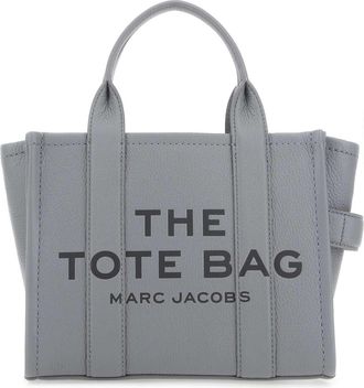 Marc Jacobs Grey Leather Mini The Tote Bag Handbag