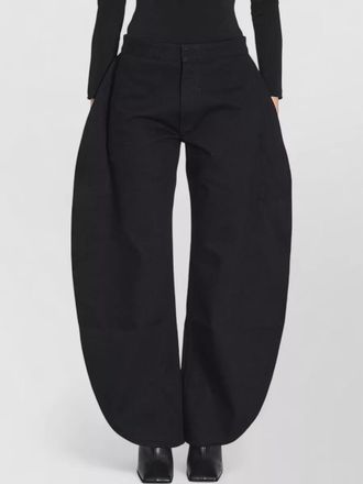 Alaia denim high-rise wide-leg trousers