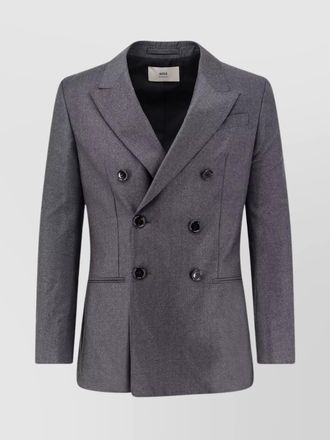 Ami virgin wool double-breasted blazer