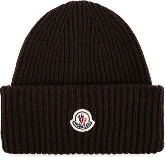 Moncler Luxe Bruine Wol Kasjmier Hoed - Heren - Hoeden - Bruin - ONE Size - Wol - Accessoires