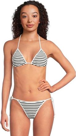 L*Space Aspen Top Womens Swimwear Sail Alng Strpe : LG (36C-D), Nylon/Spandex