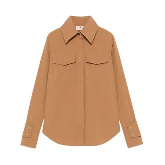 Elisabetta Franchi Dames, Blouses & Shirts, Bruin, Maat: M