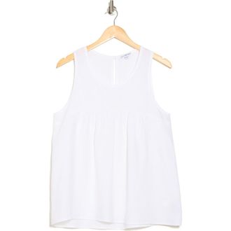 James Perse Gathered Babydoll Tank Top in White at Nordstrom Rack, Size 3 (Fits Like 8-10 Us)