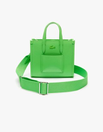 Lacoste Womens Mini Chantaco Leather Tote Bag - Green - Size: ONE size
