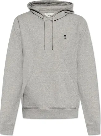 Ami Hoodies & sweatvesten, Heren, Grijs, S, Katoen, Sweatshirts & Hoodies