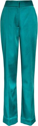 Saiid Kobeisy straight-leg trousers - women - Polyester - 34 - Green