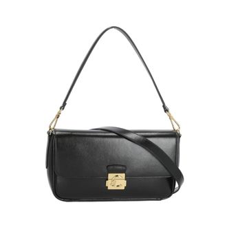 Coccinelle C-Me Lock Shoulder Bag - female - Coccinelle - Shoulder Bags - Black - ONE SIZE - Bags