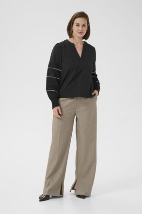Kaffe Blouse met lange mouwen KAapril Regular fit black