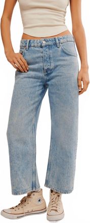 Free People Deep Trance Dropped Bf Jeans In Sweet Dreams
