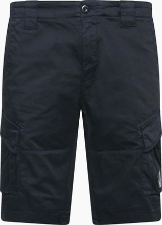 C.P. Company Mens Sateen Stretch Cargo Shorts - Navy - Size: 33/32/32