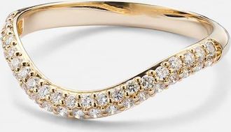 Stone and Strand Anello Anjelica in oro 14kt con diamanti