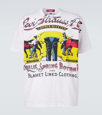 Junya Watanabe x Levis printed cotton jersey T-shirt