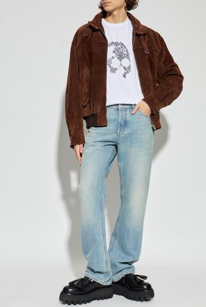 Alexander McQueen T-shirt With A Distinctive Skull Motif, Mens, White