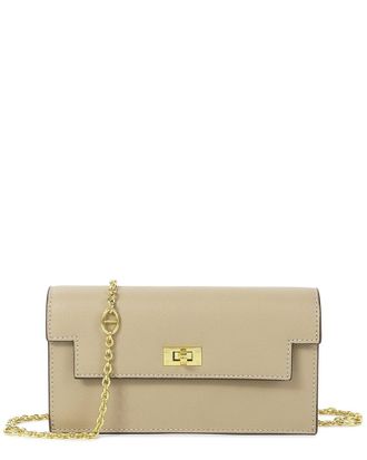 Tiffany & Fred Saffiano Leather Convertible Wallet/Clutch