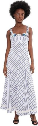 Free People Havenwood Maxi Womens Dress White Combo : LG (Womens 12-14), Cotton