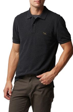 Rodd & Gunn Gunn Piqu&eacute; Sports Fit Cotton Polo in Charcoal at Nordstrom, Size Xxx-Large