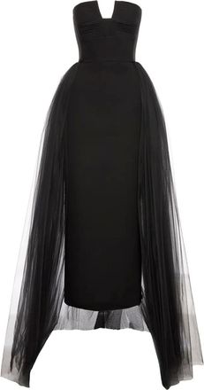 V:PM ATELIER Abito senza spalline - Nero