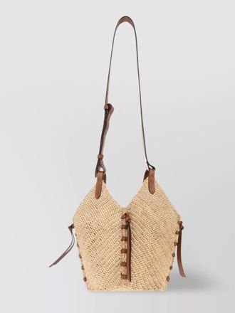 Isabel Marant small tampa raffia cross-body bag