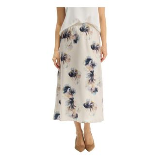 In Front Midi Skirt - female - IN FRONT - Midi Skirts - Beige - L - Skirts