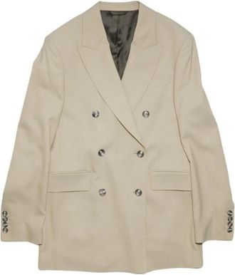 Acne Studios Stofgrijze Blazer - Dames - Blazers - Grijs - XS - Jassen