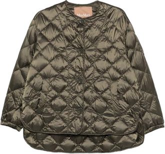 Max Mara Quilted Button Jacket