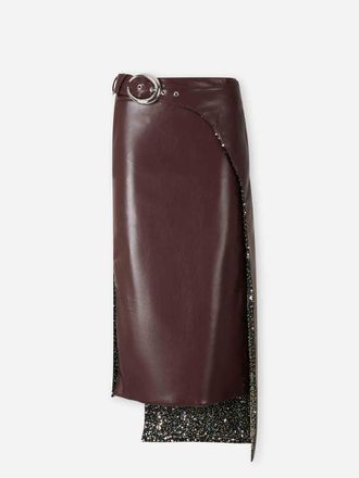 Paco Rabanne Midi Skirt Leather