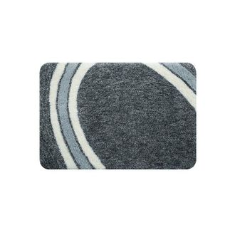 Spirella Spirella - Alfombra De Ba&ntilde;o De Microfibra Curve 60x90cm Gris