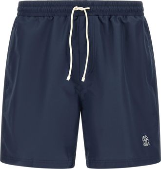 Brunello Cucinelli Blue Polyester Swim Mens Shorts