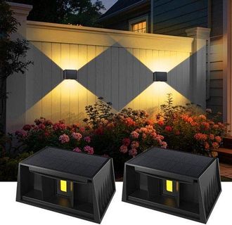 OEM Apliques De Pared Para Exteriores, Temperatura De Color Retro De 3000k, Altura Regulable, Impermeables, Con Alimentaci&oacute;n Solar, Paredes Y Vallas
