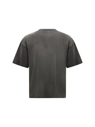 Represent Mens Westside T-Shirt Stained Black Cotton T-Shirts And Polos