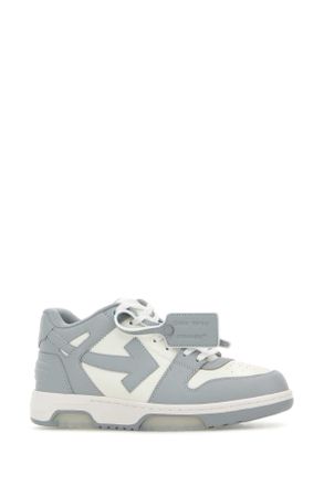 Off-white Color-Block Leather Sneaker - White
