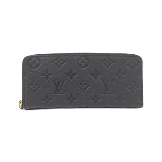 Louis Vuitton Black Leather Long Wallet (Bi-Fold) (Pre-Owned)