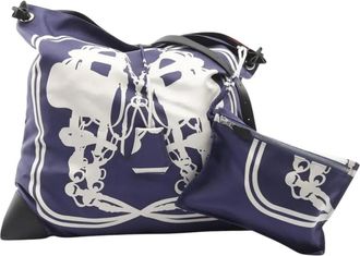 Herm&egrave;s 2019 Brides De Gala Silky City MM shoulder bag - Blu